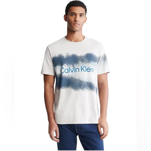 Calvin Klein Tops - Calvin Klein‎ Galaxy Logo Crewneck T-Shirt In Size XS